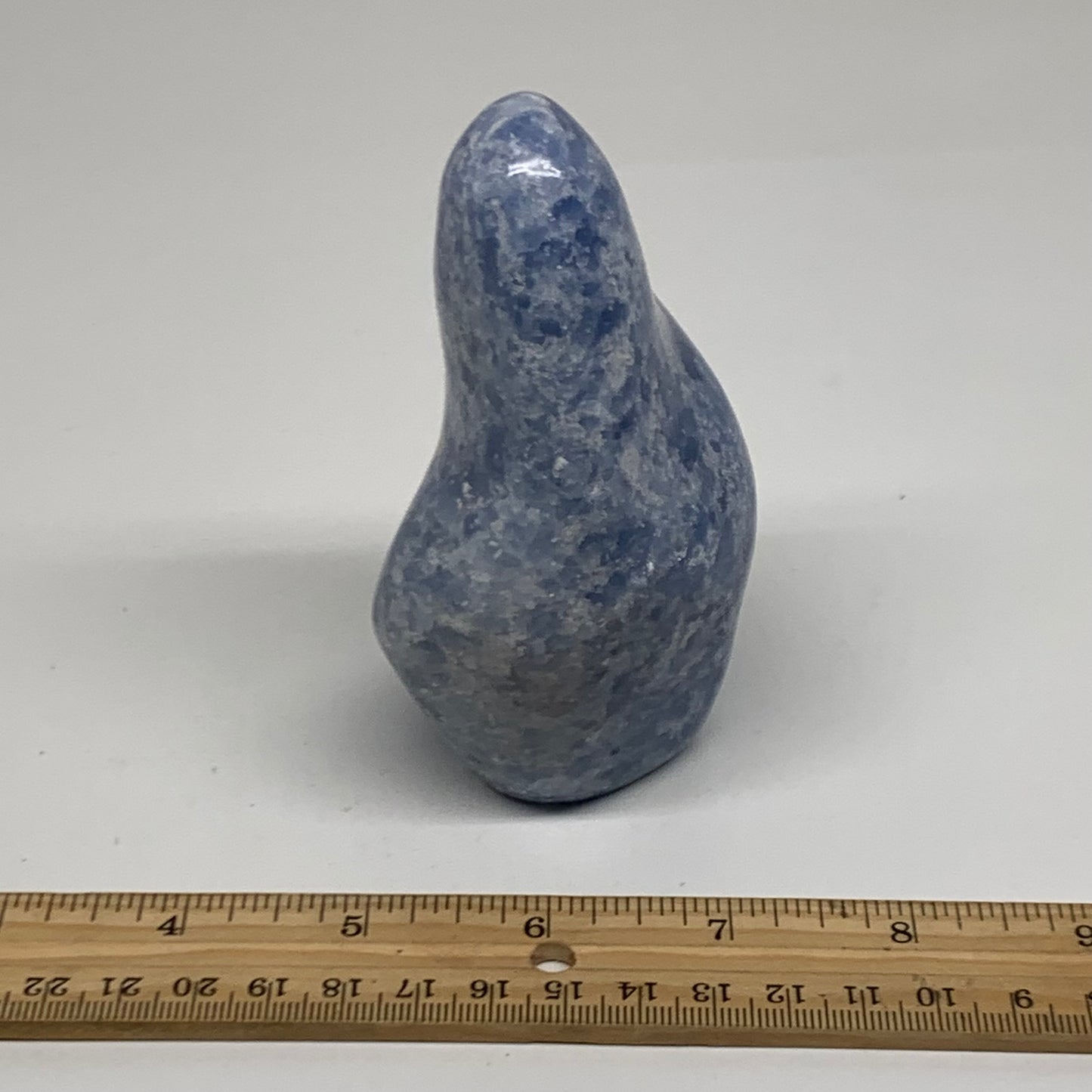 0.94 lbs, 4.2"x2.2"x1.8", Natural Blue Calcite Polished Freeform Stands, B38101