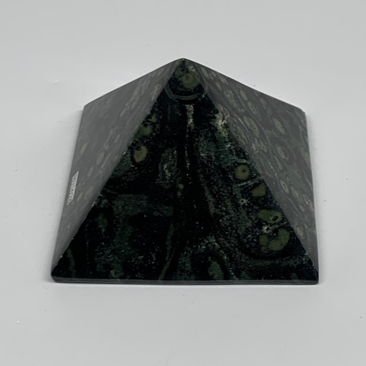 0.91 lbs, 2.3"x3.2"x3.2", Kambaba Jasper Pyramid Gemstone Polished, B31628