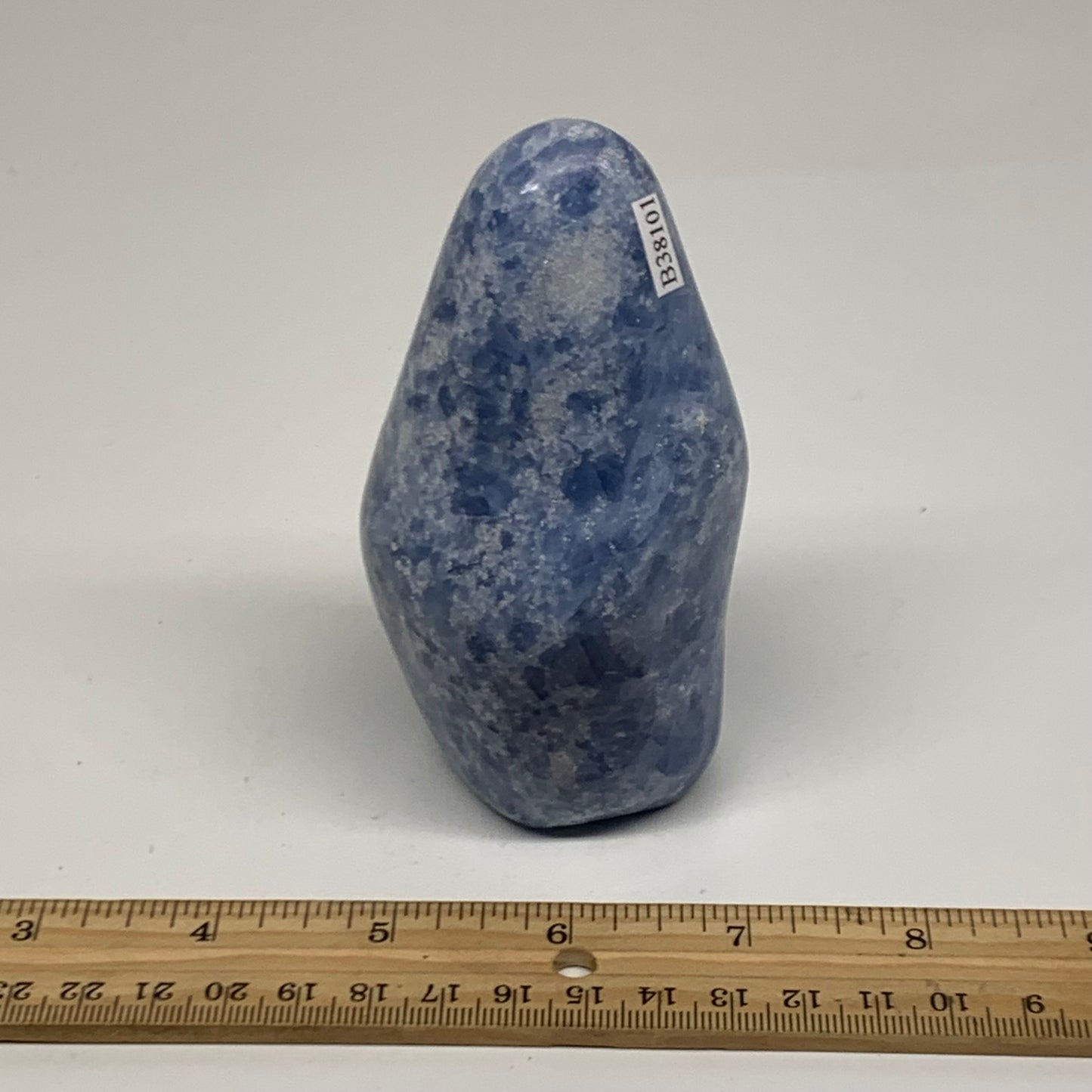 0.94 lbs, 4.2"x2.2"x1.8", Natural Blue Calcite Polished Freeform Stands, B38101