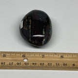115.2g, 2.4"x1.8"x1.2" Natural Ocean Jasper Palm-Stone Orbicular Jasper, B30794