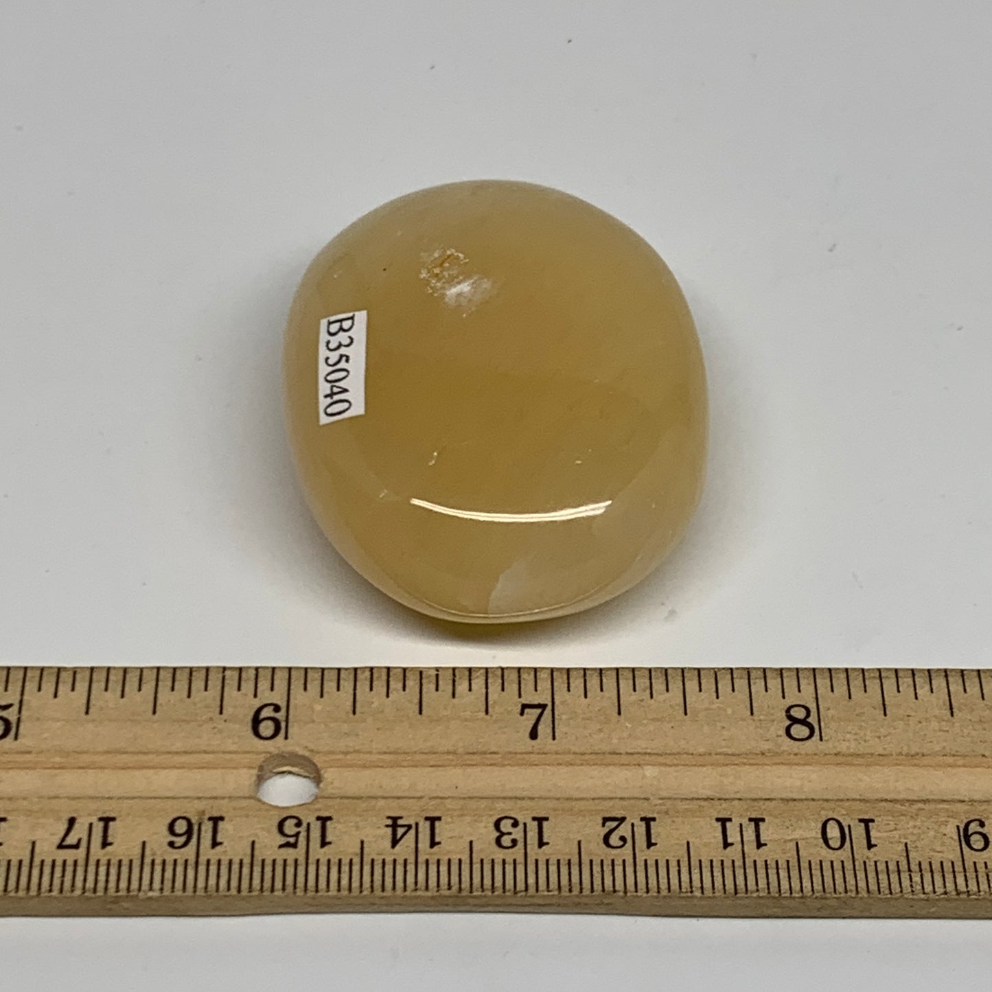83.4g, 2.2"x1.7"x0.8", Yellow Aventurine Palm-Stone Crystal Stone, B35040
