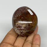 146.5g, 2.1"x1.9"x1.5" Natural Ocean Jasper Palm-Stone Orbicular Jasper, B30793