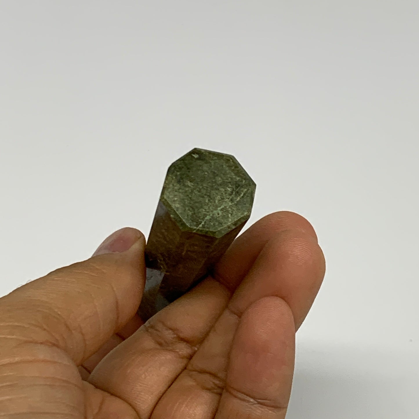 49.5g, 3.1"x0.7",  Natural Vasonite Tower Point Crystal from India, B29315