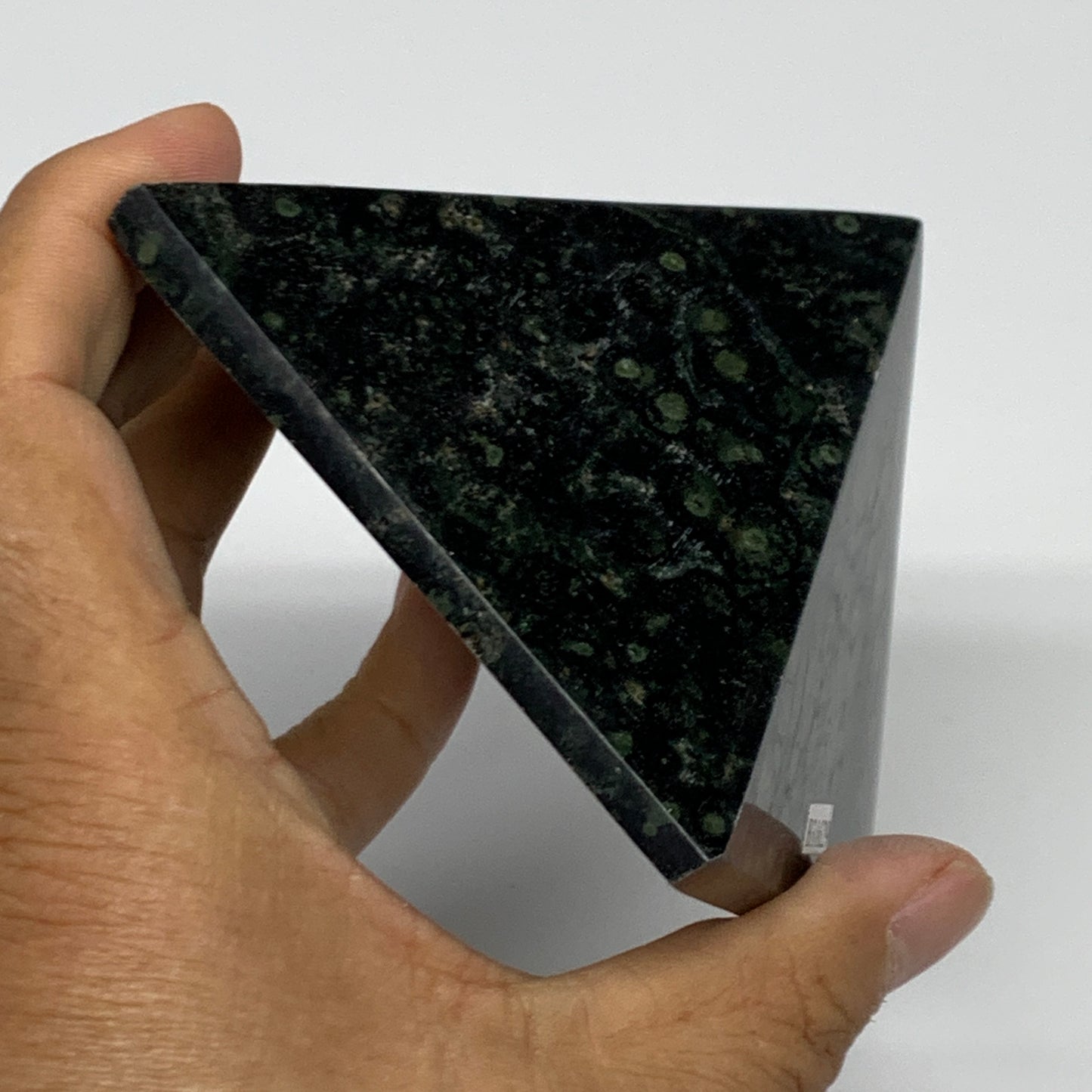 0.98 lbs, 2.4"x3.3"x3.3", Kambaba Jasper Pyramid Gemstone Polished, B31629