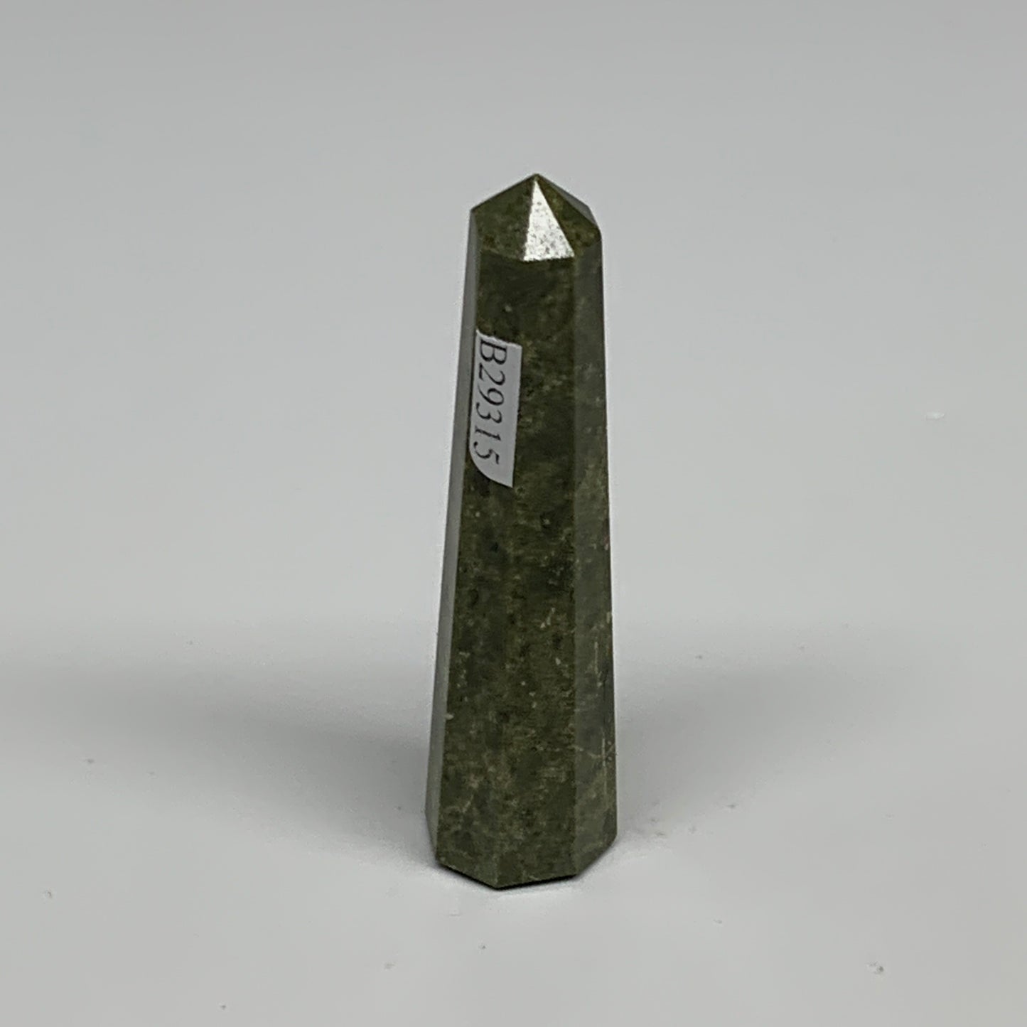 49.5g, 3.1"x0.7",  Natural Vasonite Tower Point Crystal from India, B29315