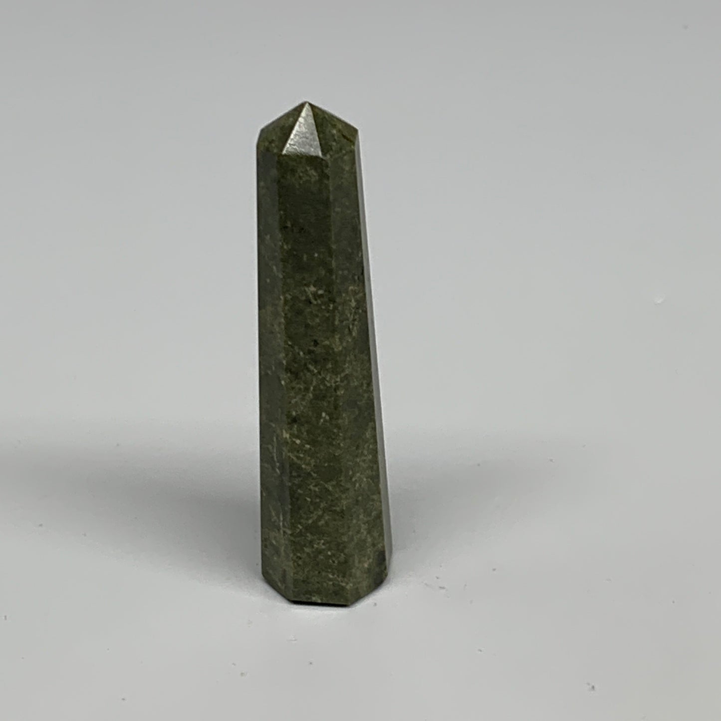 49.5g, 3.1"x0.7",  Natural Vasonite Tower Point Crystal from India, B29315
