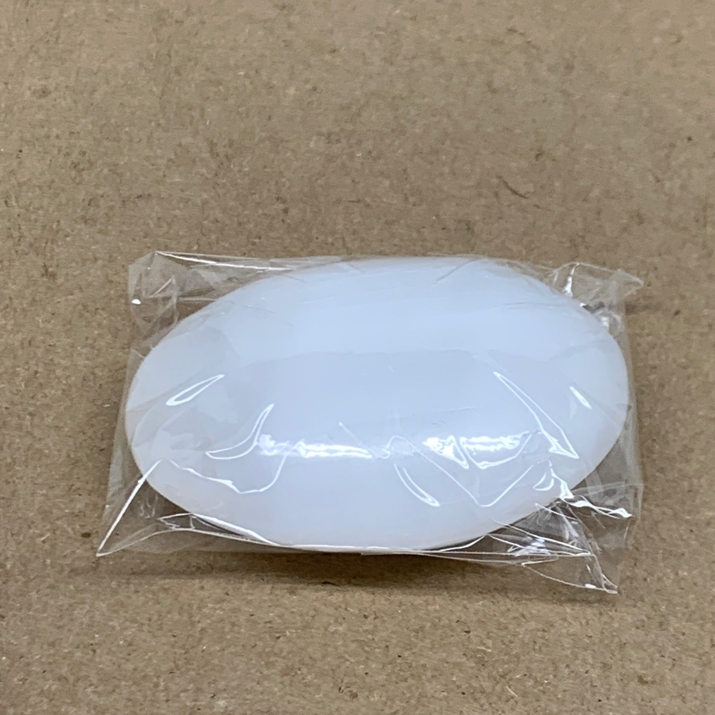 90g, 2.7"x1.9"x1", White Selenite Palmstone Crystal Pillow Reiki, B36349