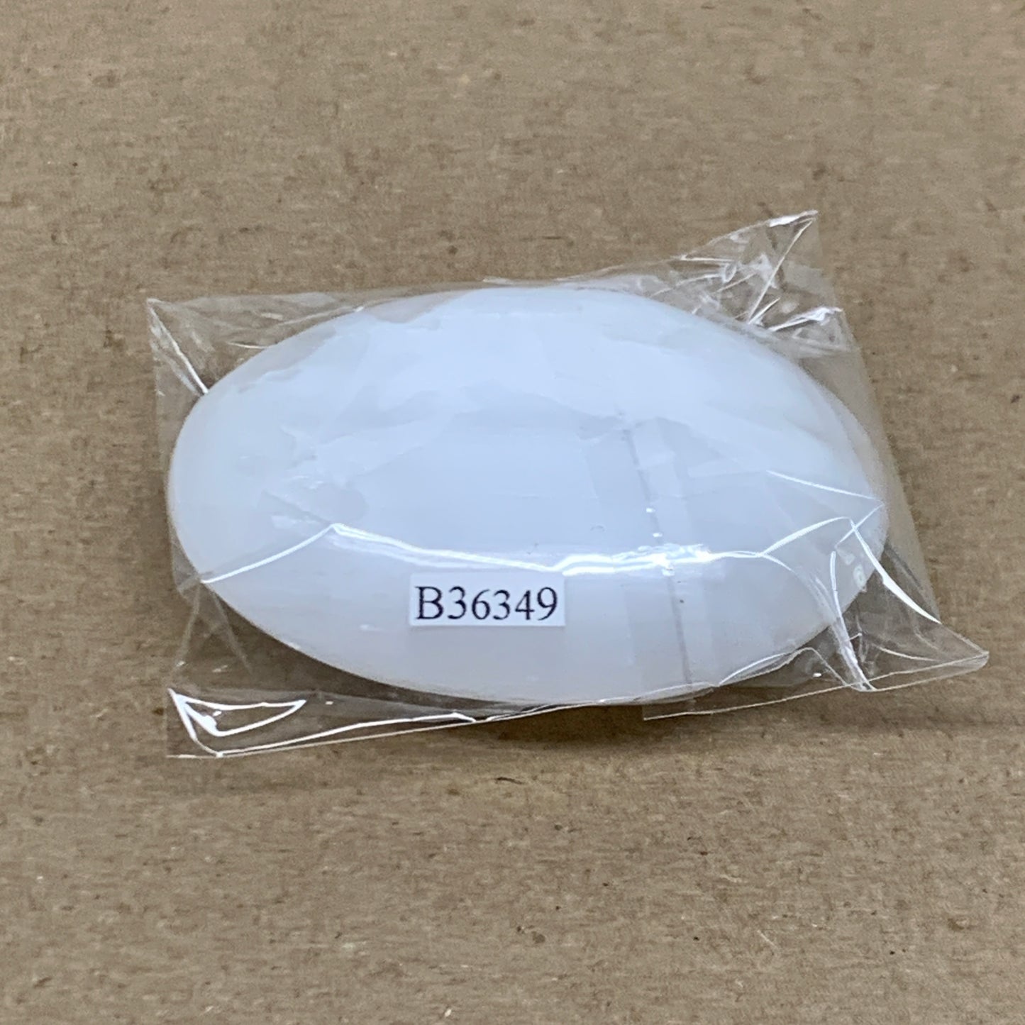 90g, 2.7"x1.9"x1", White Selenite Palmstone Crystal Pillow Reiki, B36349