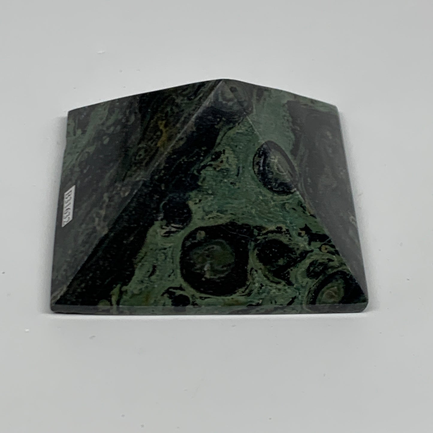 0.78 lbs, 1.9"x3.2"x3", Kambaba Jasper Pyramid Gemstone Polished, B31632