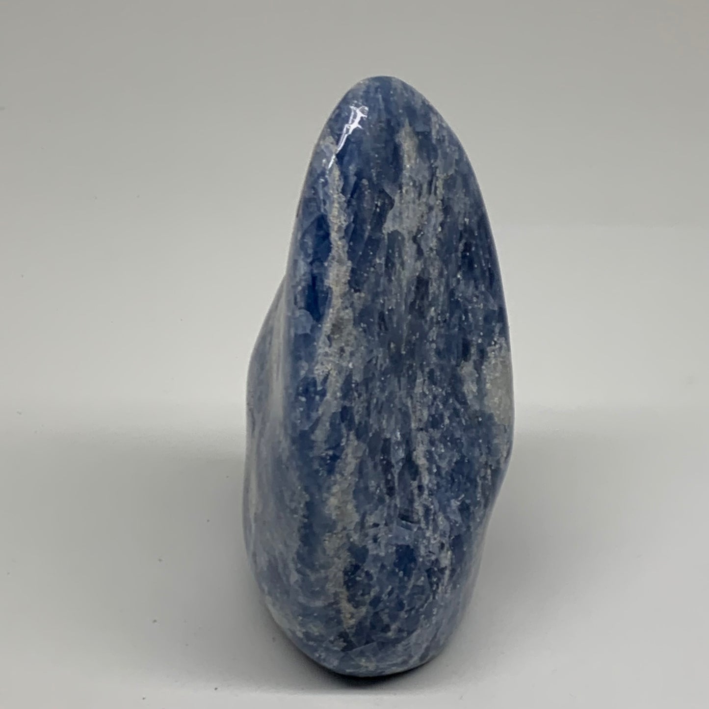 1.58 lbs, 5"x3"x2.2", Natural Blue Calcite Polished Freeform Stands, B38104