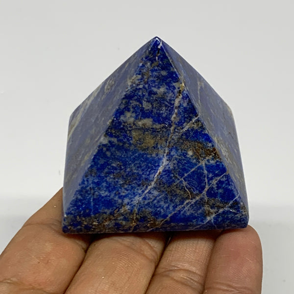 146g, 1.8"x2"x2", Lapis Lazuli Pyramid Crystal Gemstone @Afghanistan, B27801
