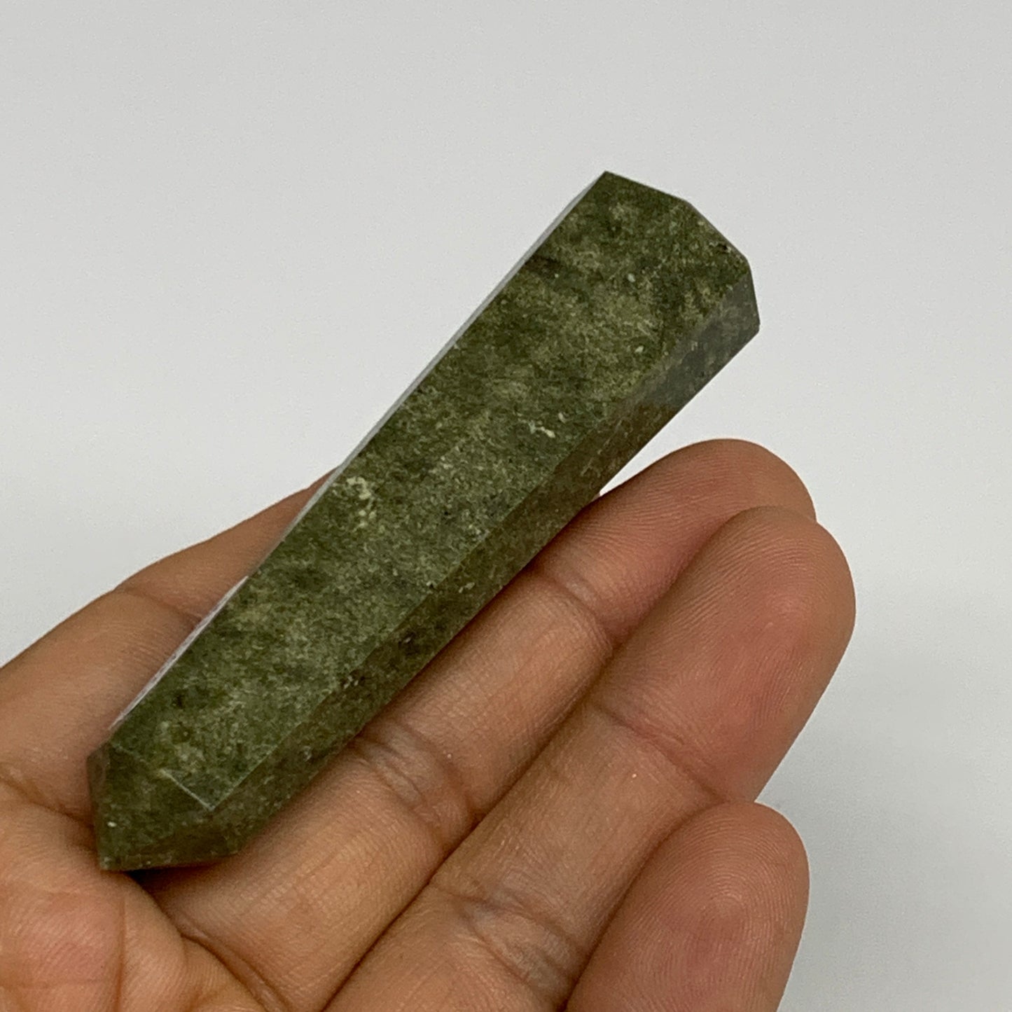 50g, 3"x0.7",  Natural Vasonite Tower Point Crystal from India, B29318