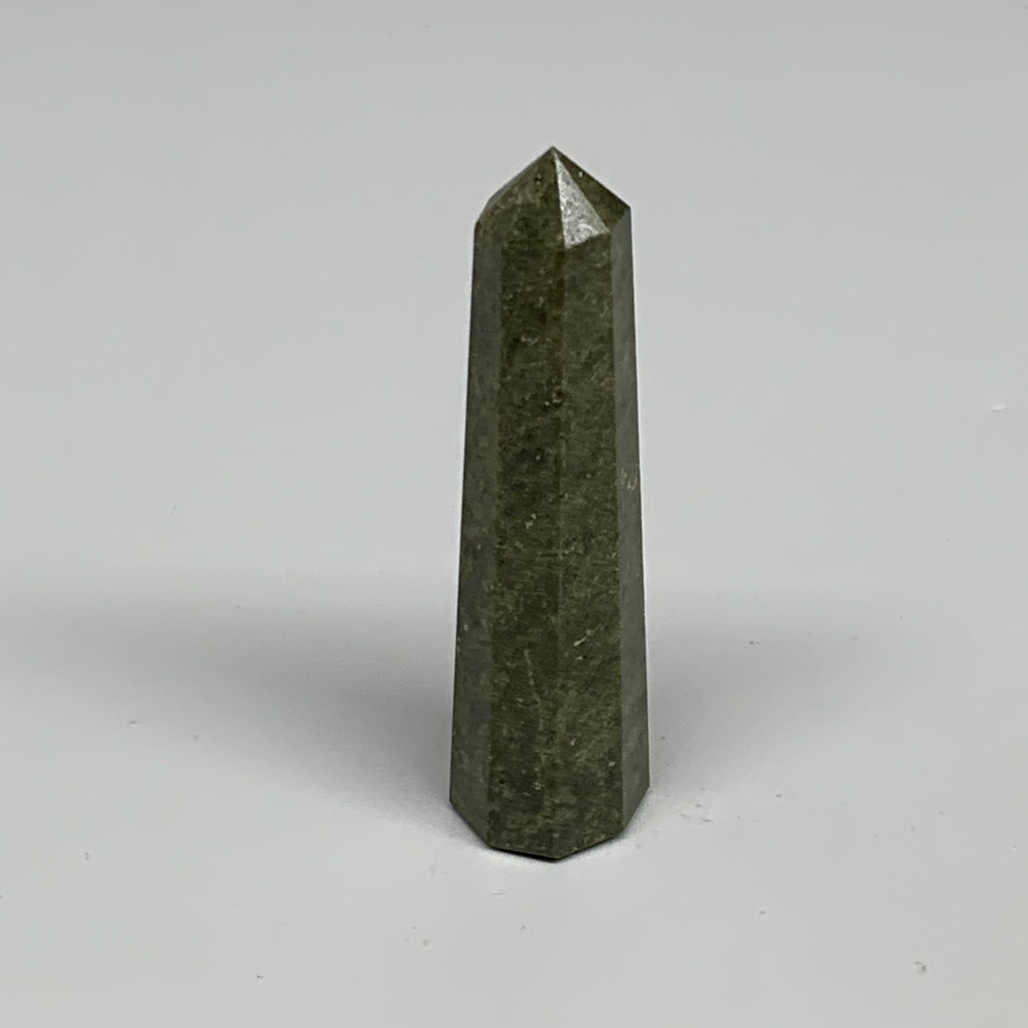 50g, 3"x0.7",  Natural Vasonite Tower Point Crystal from India, B29318