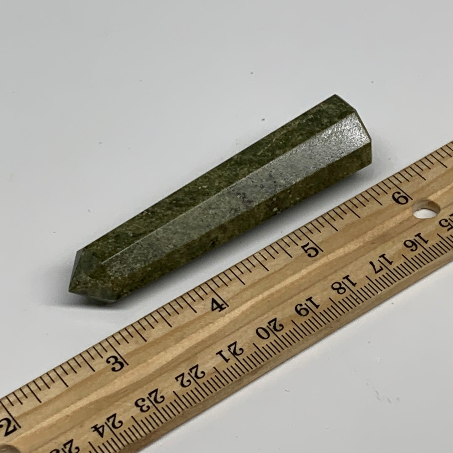 50g, 3"x0.7",  Natural Vasonite Tower Point Crystal from India, B29318