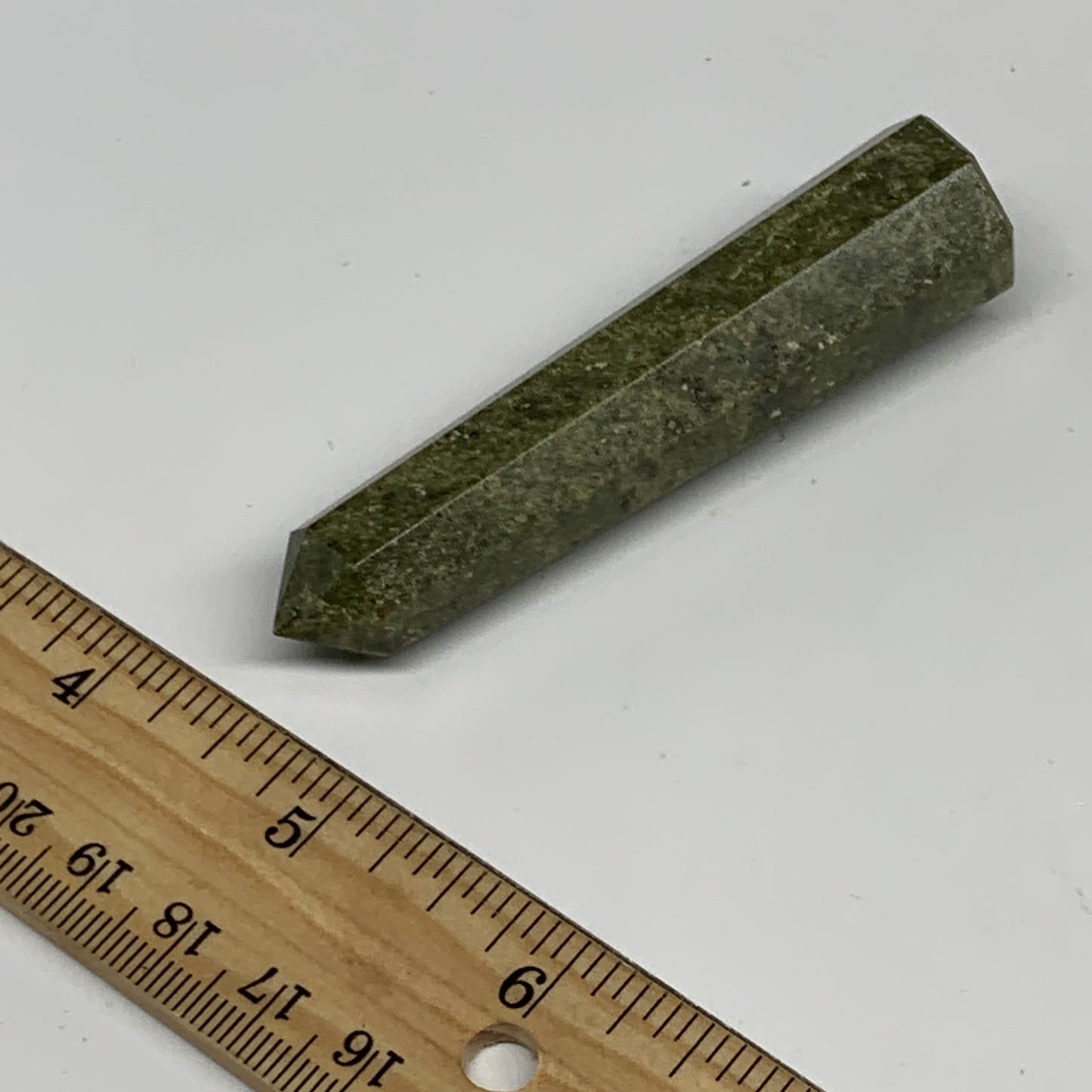 50g, 3"x0.7",  Natural Vasonite Tower Point Crystal from India, B29318