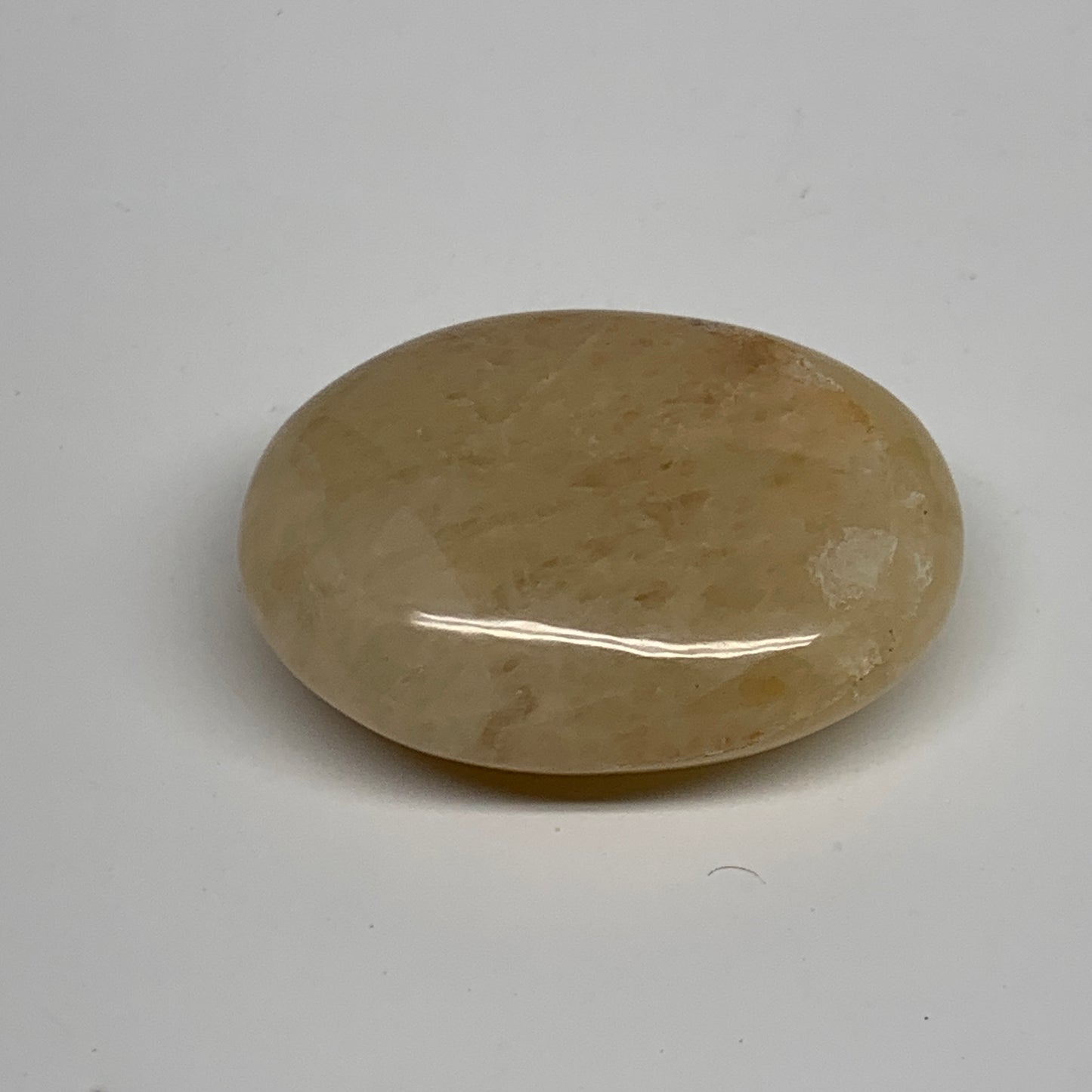 76.2g, 2.2"x1.6"x0.8", Yellow Aventurine Palm-Stone Crystal Stone, B35044