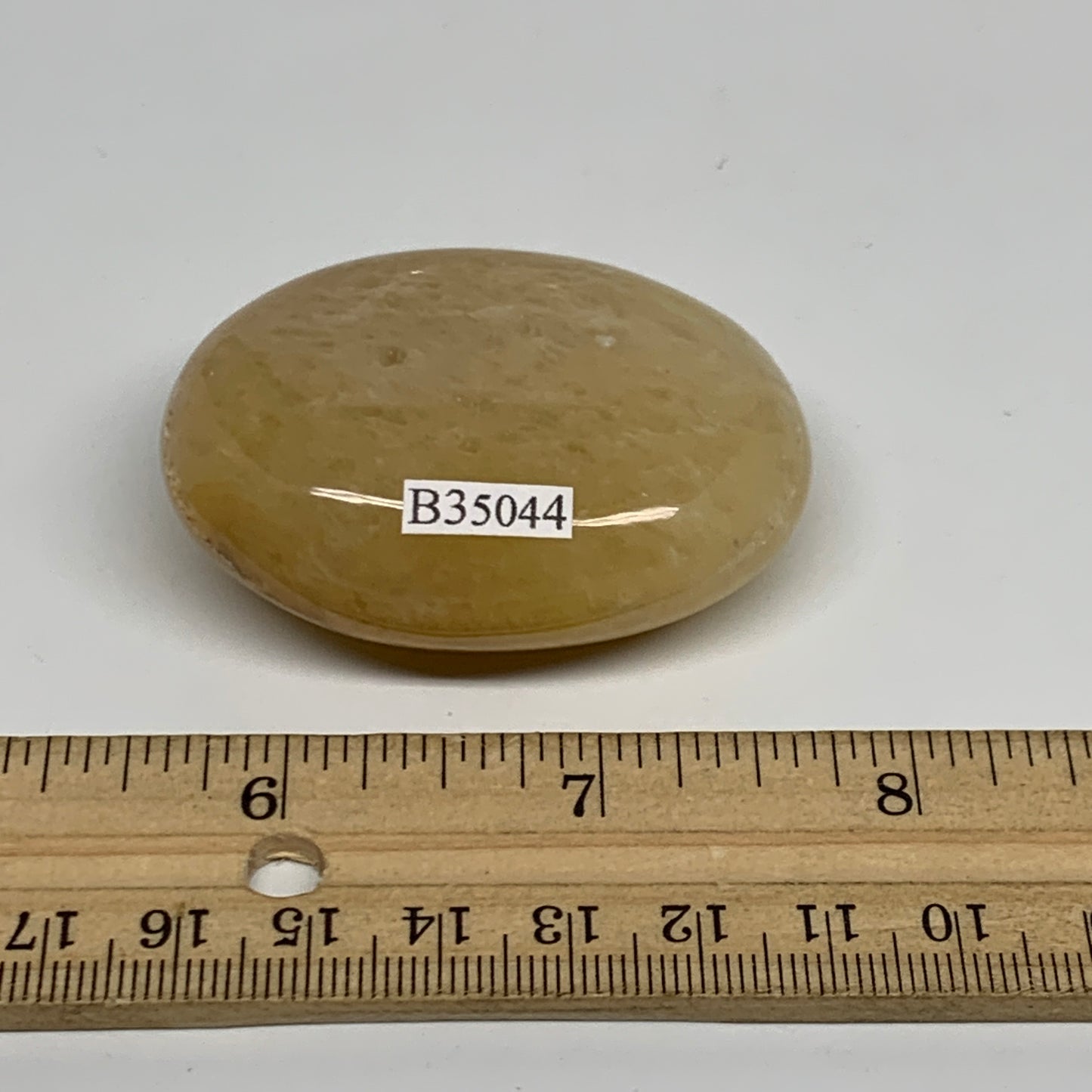 76.2g, 2.2"x1.6"x0.8", Yellow Aventurine Palm-Stone Crystal Stone, B35044