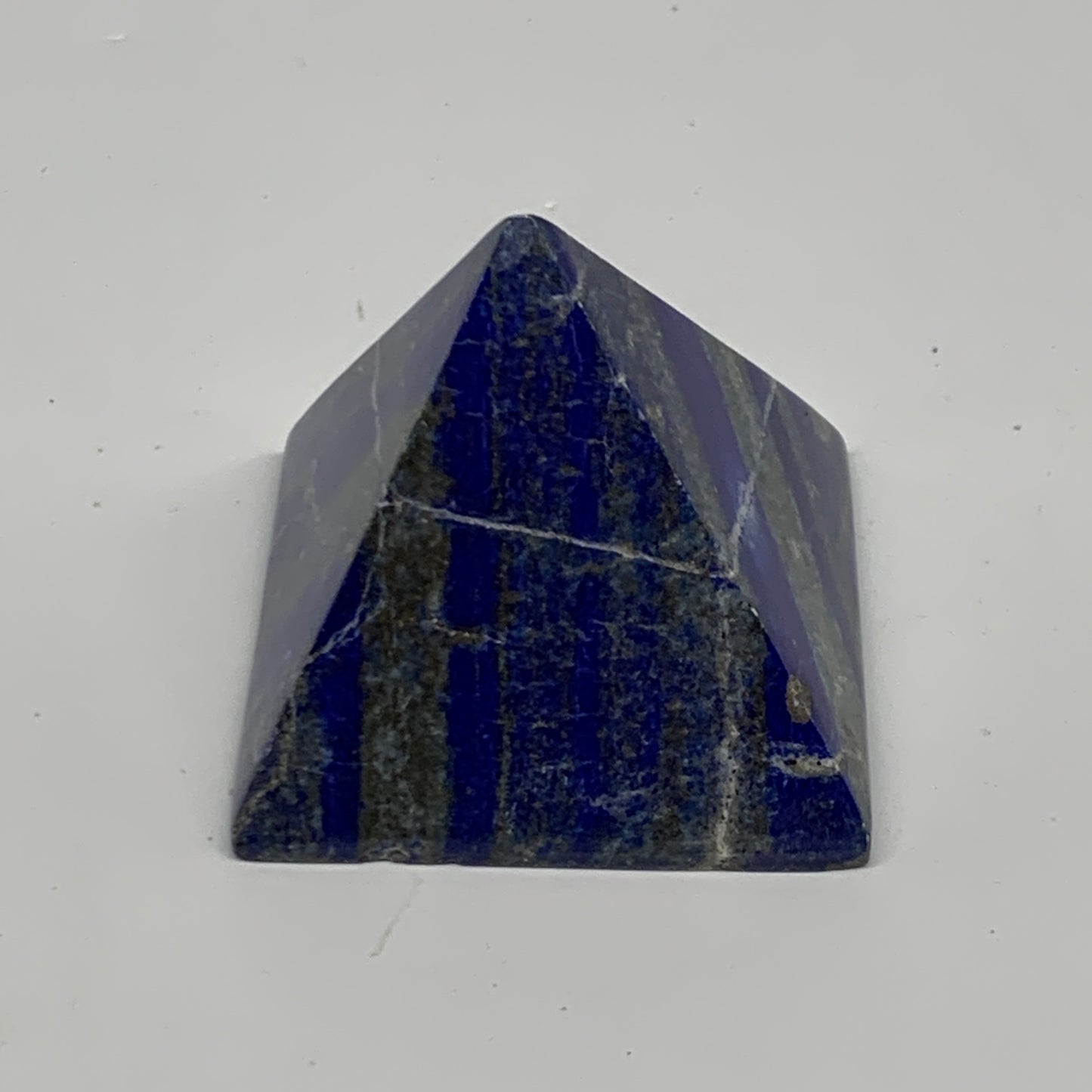 159.8g, 1.8"x2.1"x2.1", Lapis Lazuli Pyramid Crystal Gemstone @Afghanistan, B278