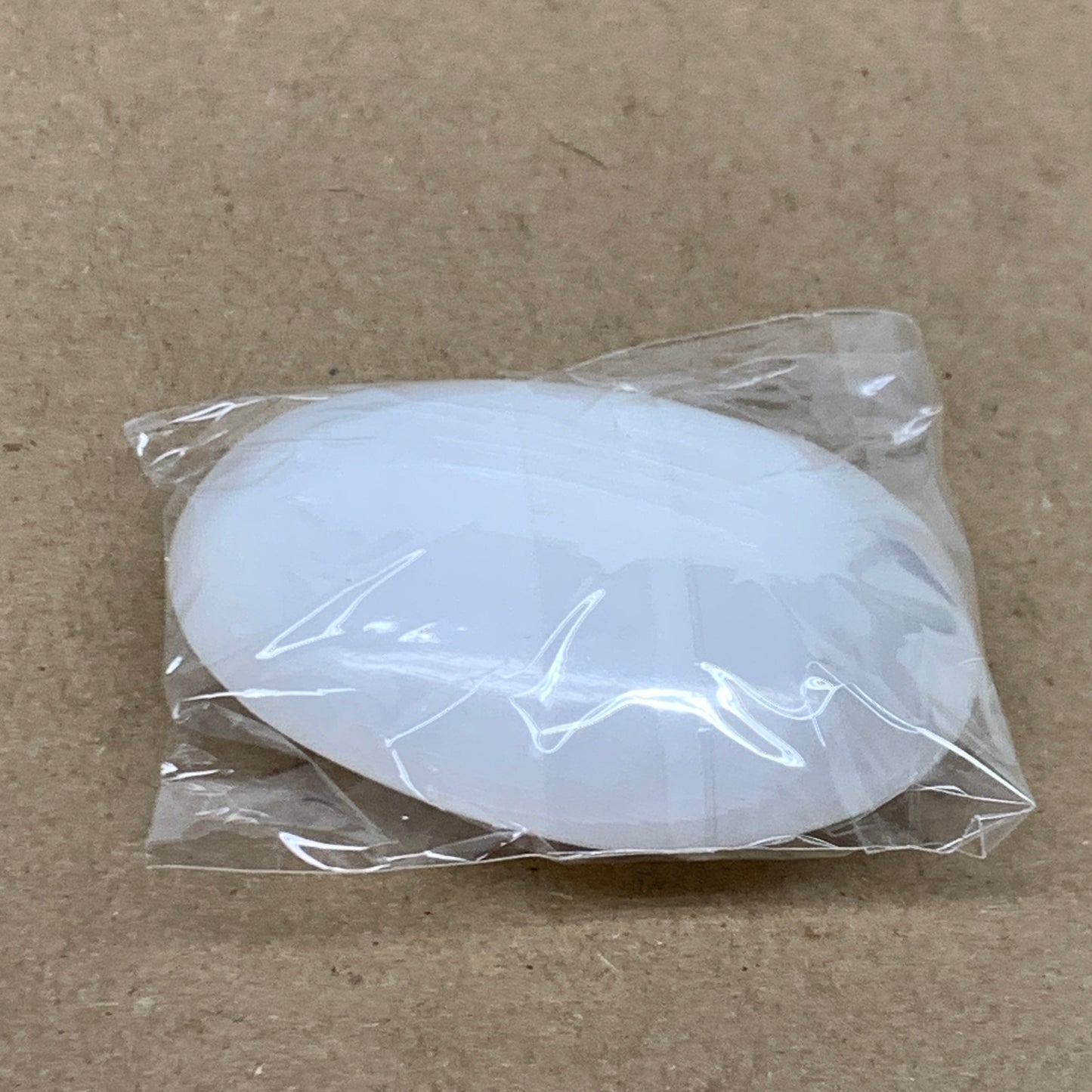 84g, 2.7"x1.9"x0.9", White Selenite Palmstone Crystal Pillow Reiki, B36353