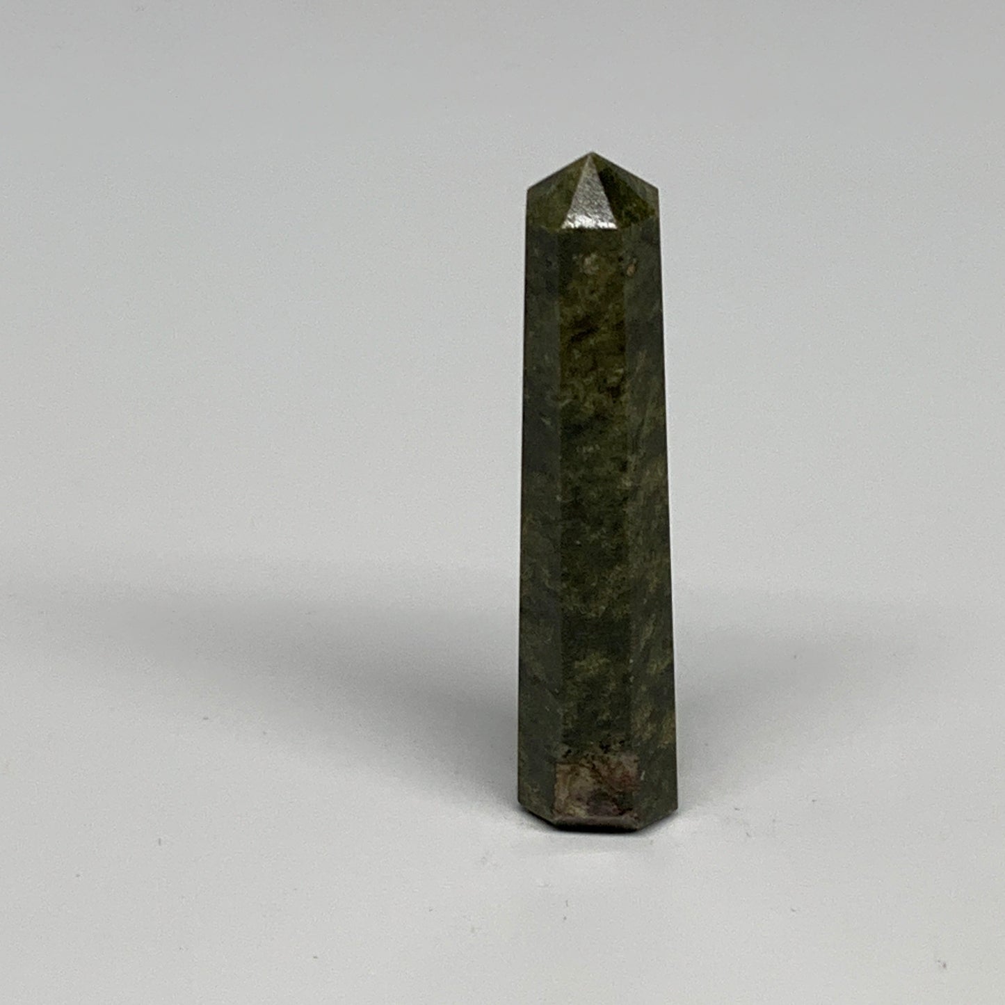 45.9g, 3.1"x0.6",  Natural Vasonite Tower Point Crystal from India, B29320