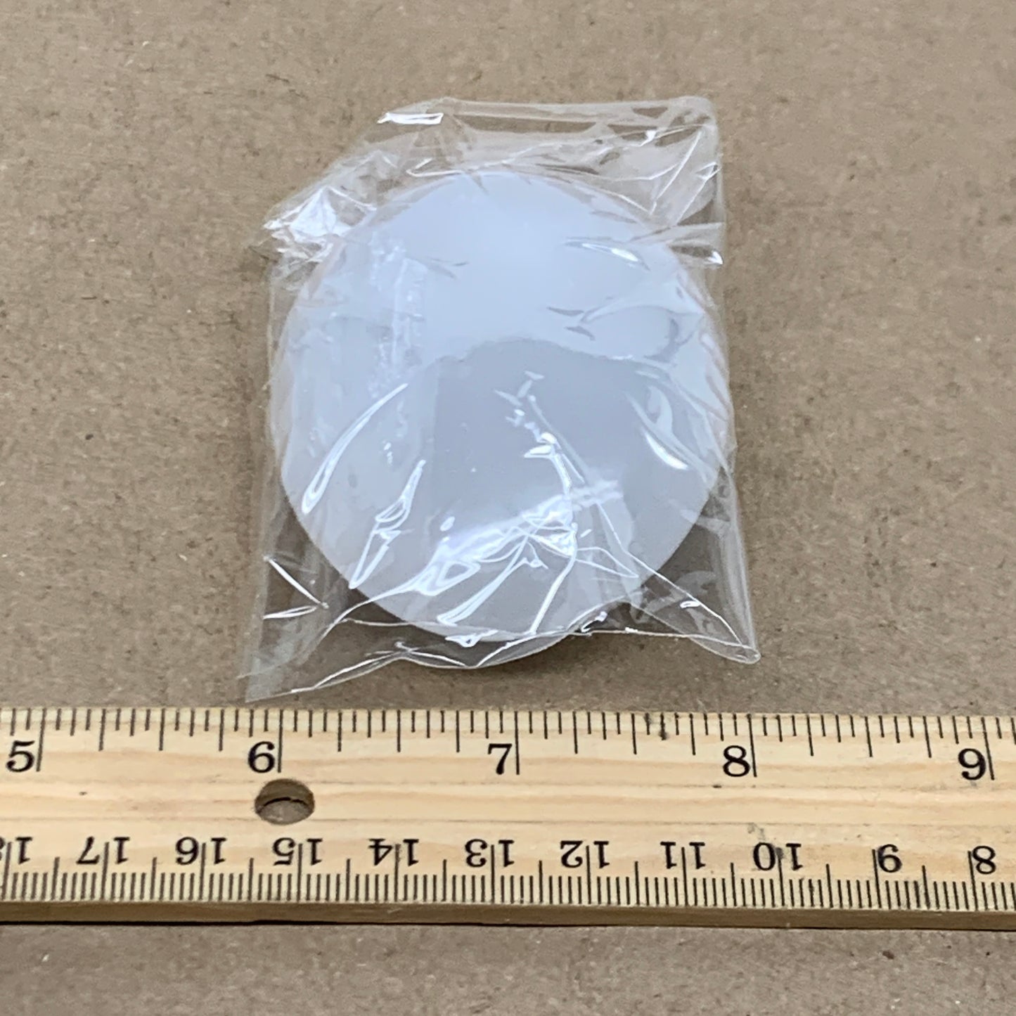 110g, 2.8"x2.1"x1", White Selenite Palmstone Crystal Pillow Reiki, B36354