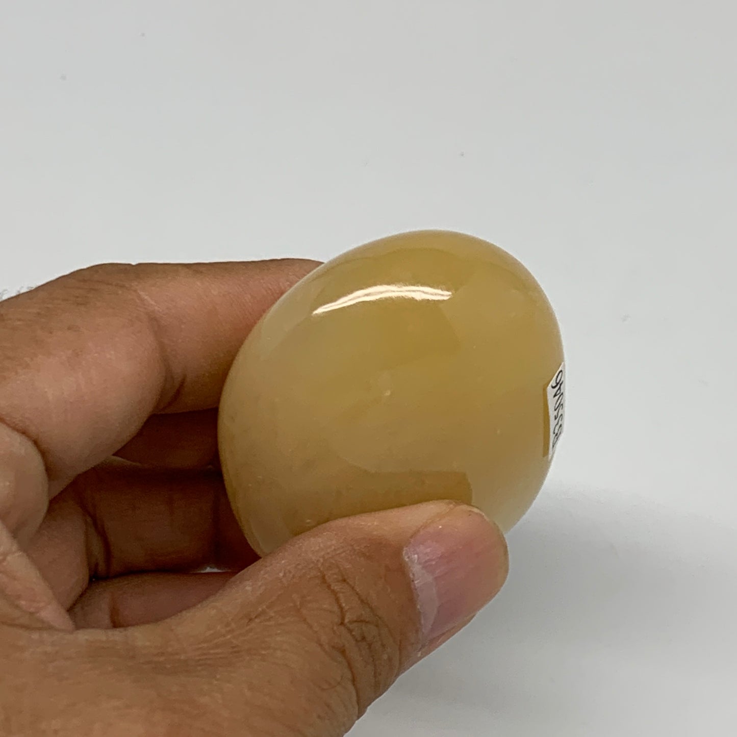 83.4g, 2.2"x1.7"x0.9", Yellow Aventurine Palm-Stone Crystal Stone, B35046