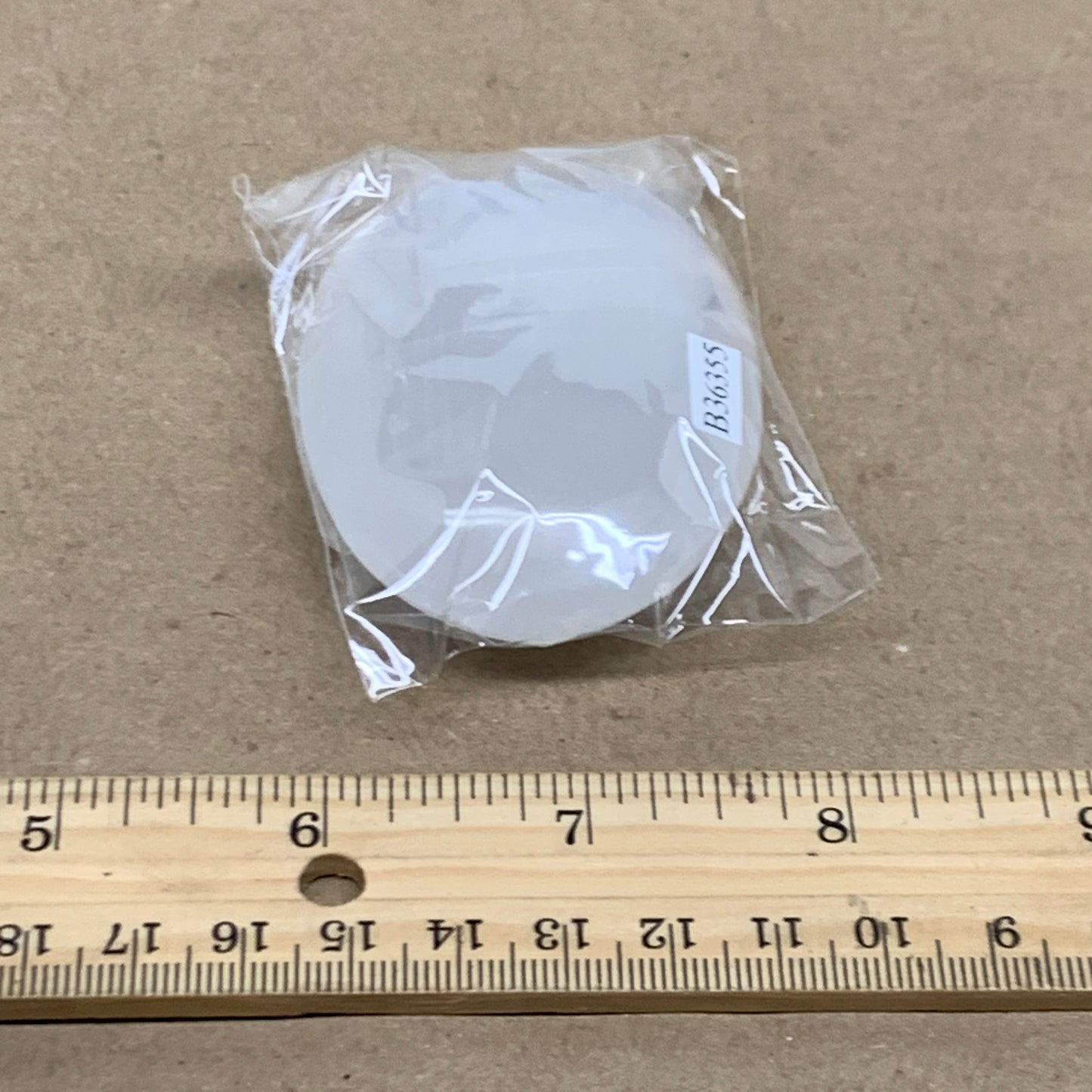 86g, 2.7"x1.9"x0.9", White Selenite Palmstone Crystal Pillow Reiki, B36355