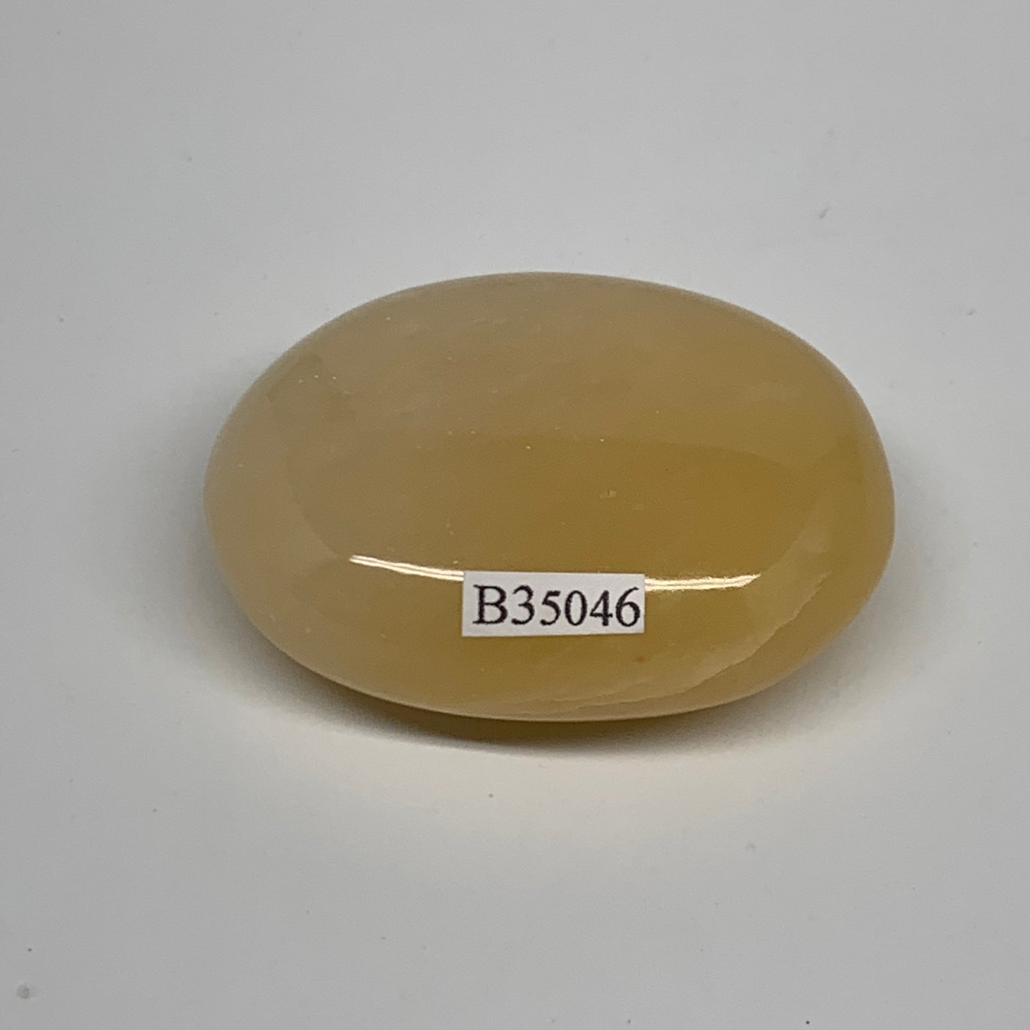 83.4g, 2.2"x1.7"x0.9", Yellow Aventurine Palm-Stone Crystal Stone, B35046