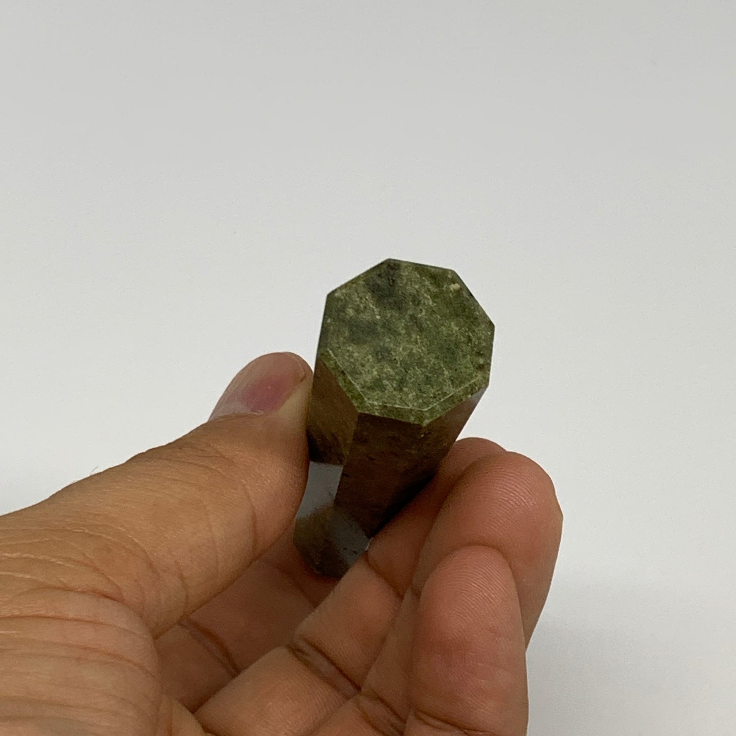 52.3g, 3"x0.8",  Natural Vasonite Tower Point Crystal from India, B29323