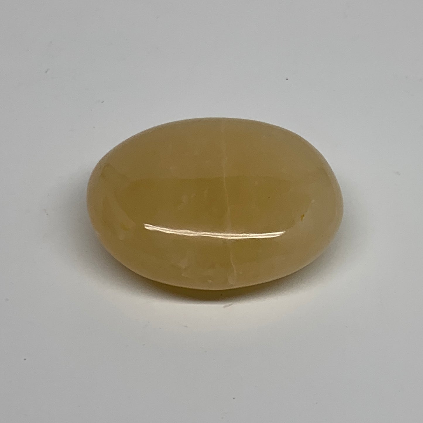 78.1g, 2.1"x1.7"x0.8", Yellow Aventurine Palm-Stone Crystal Stone, B35047