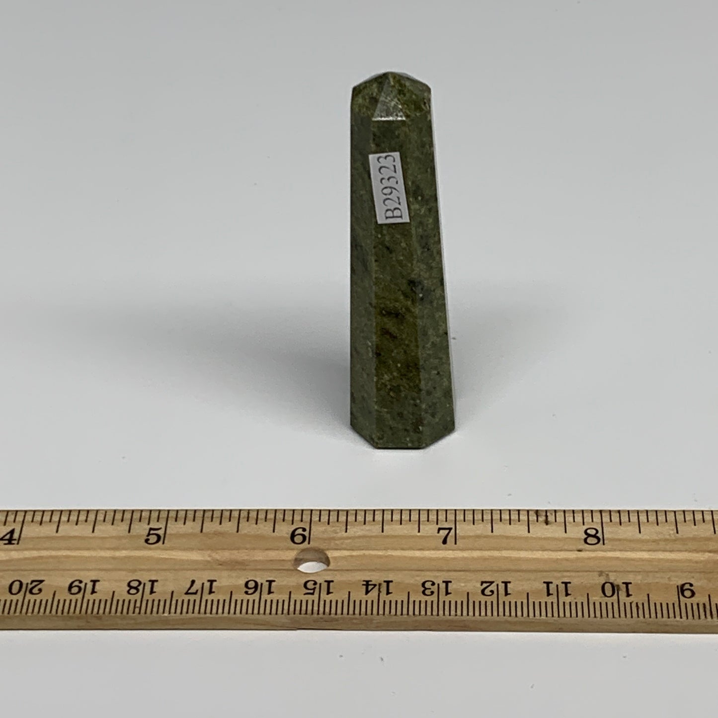 52.3g, 3"x0.8",  Natural Vasonite Tower Point Crystal from India, B29323