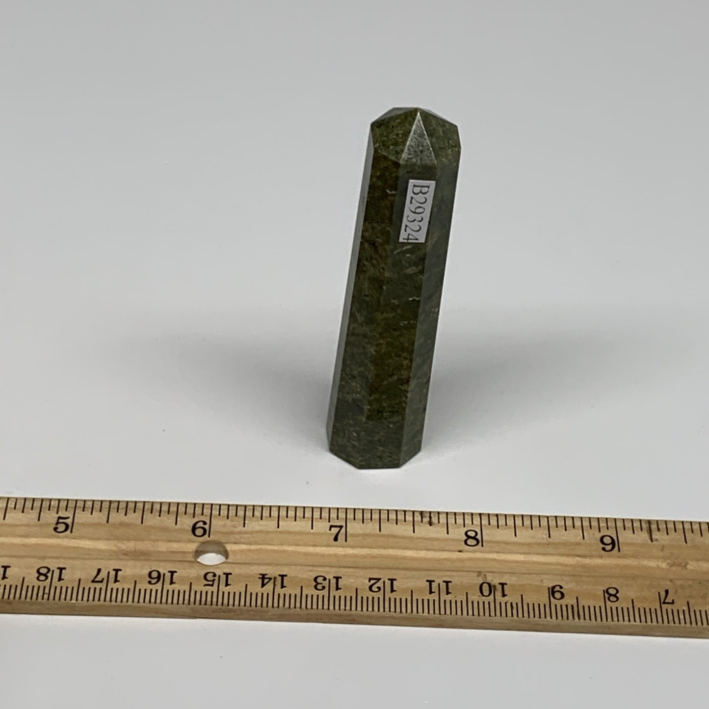 61.1g, 3.3"x0.7",  Natural Vasonite Tower Point Crystal from India, B29324