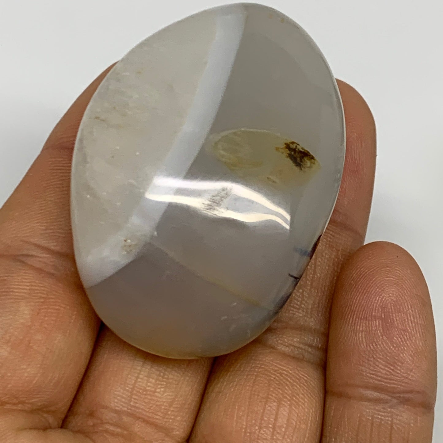 2.2 lbs, 13 pcs, 1.7"-2.2", Natural Orca Agate Palm-Stone Polished, B27831