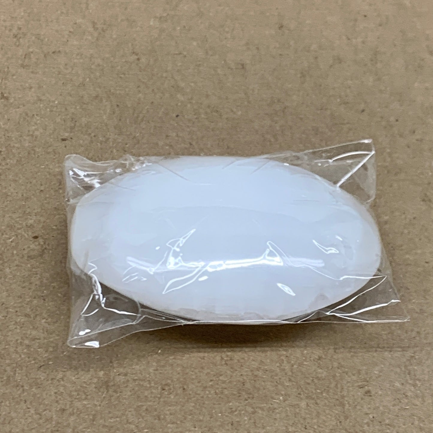 100g, 2.8"x1.9"x1", White Selenite Palmstone Crystal Pillow Reiki, B36360