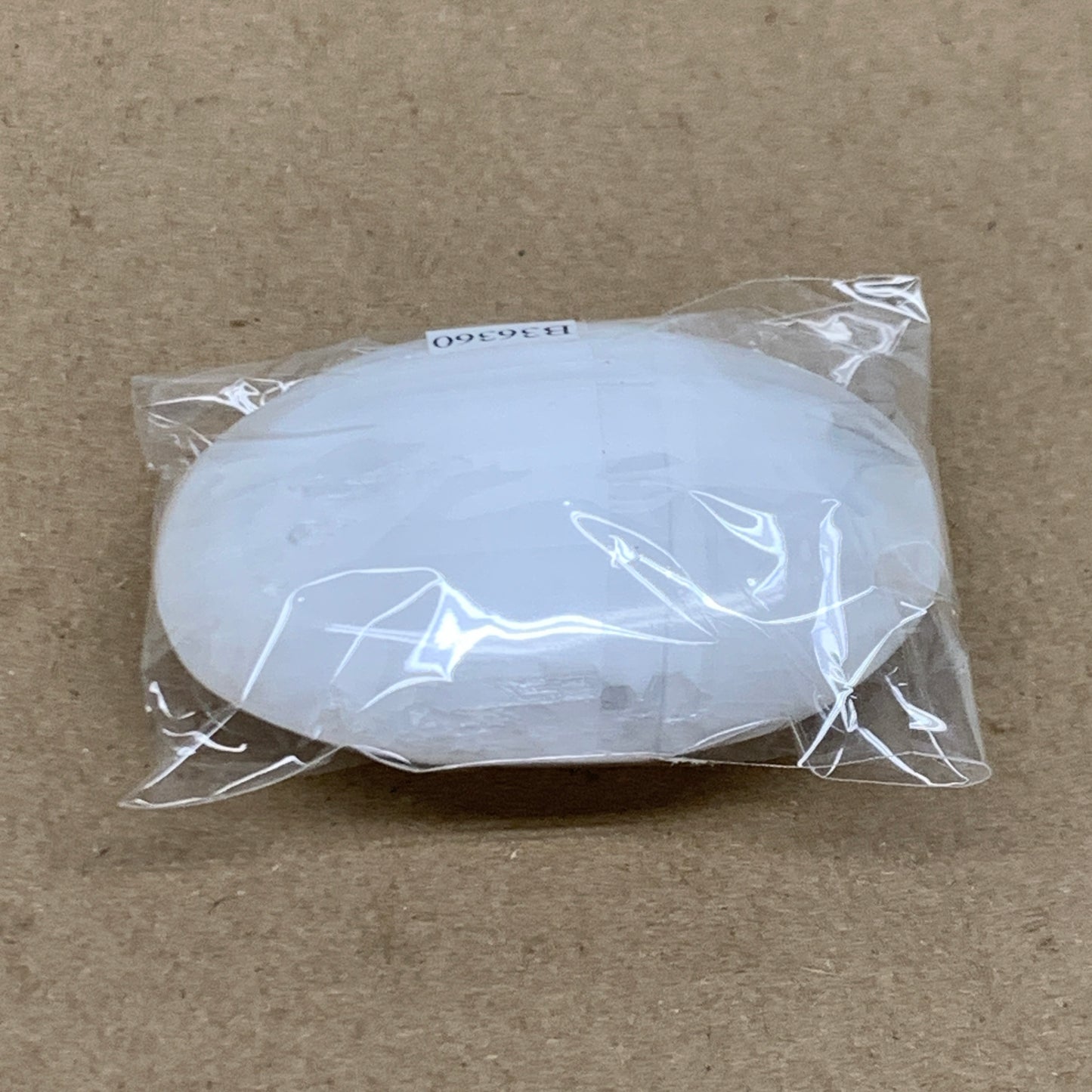 100g, 2.8"x1.9"x1", White Selenite Palmstone Crystal Pillow Reiki, B36360