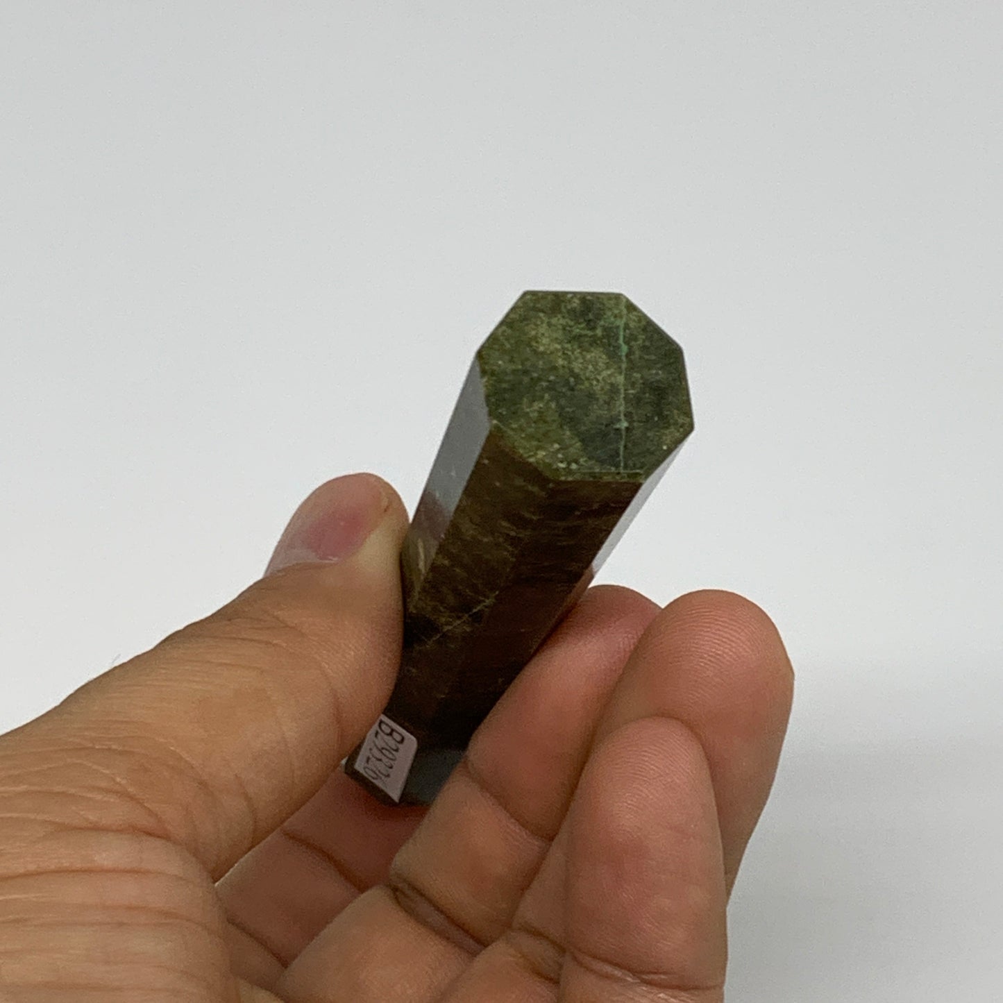 49.9g, 3.1"x0.7",  Natural Vasonite Tower Point Crystal from India, B29326