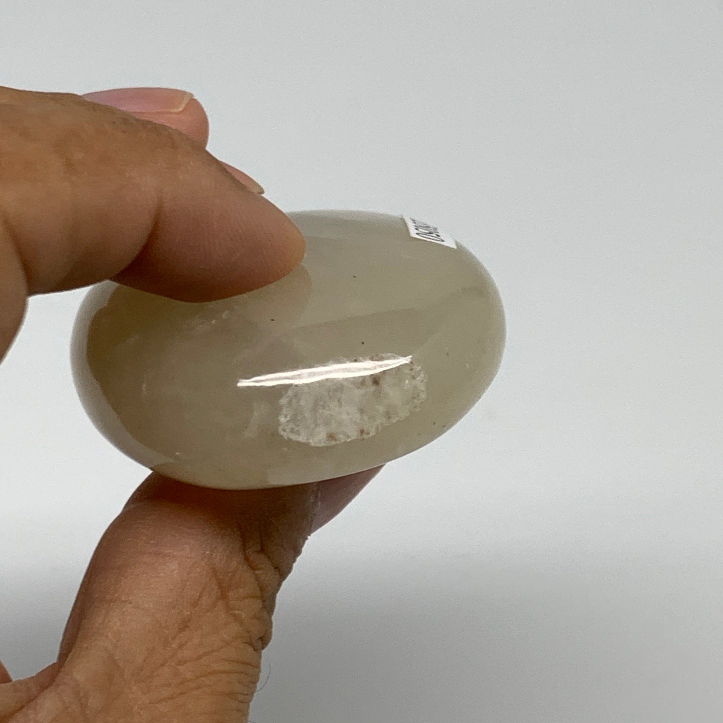 81.8g, 2.2"x1.7"x0.8", Yellow Aventurine Palm-Stone Crystal Stone, B35050