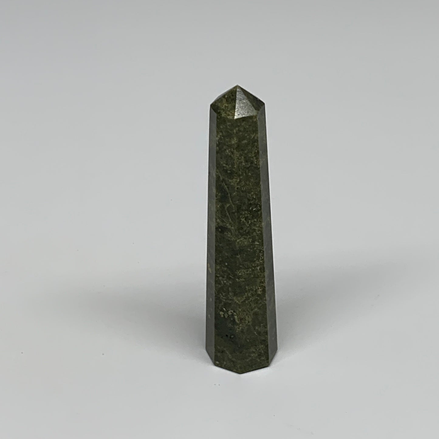 49.9g, 3.1"x0.7",  Natural Vasonite Tower Point Crystal from India, B29326