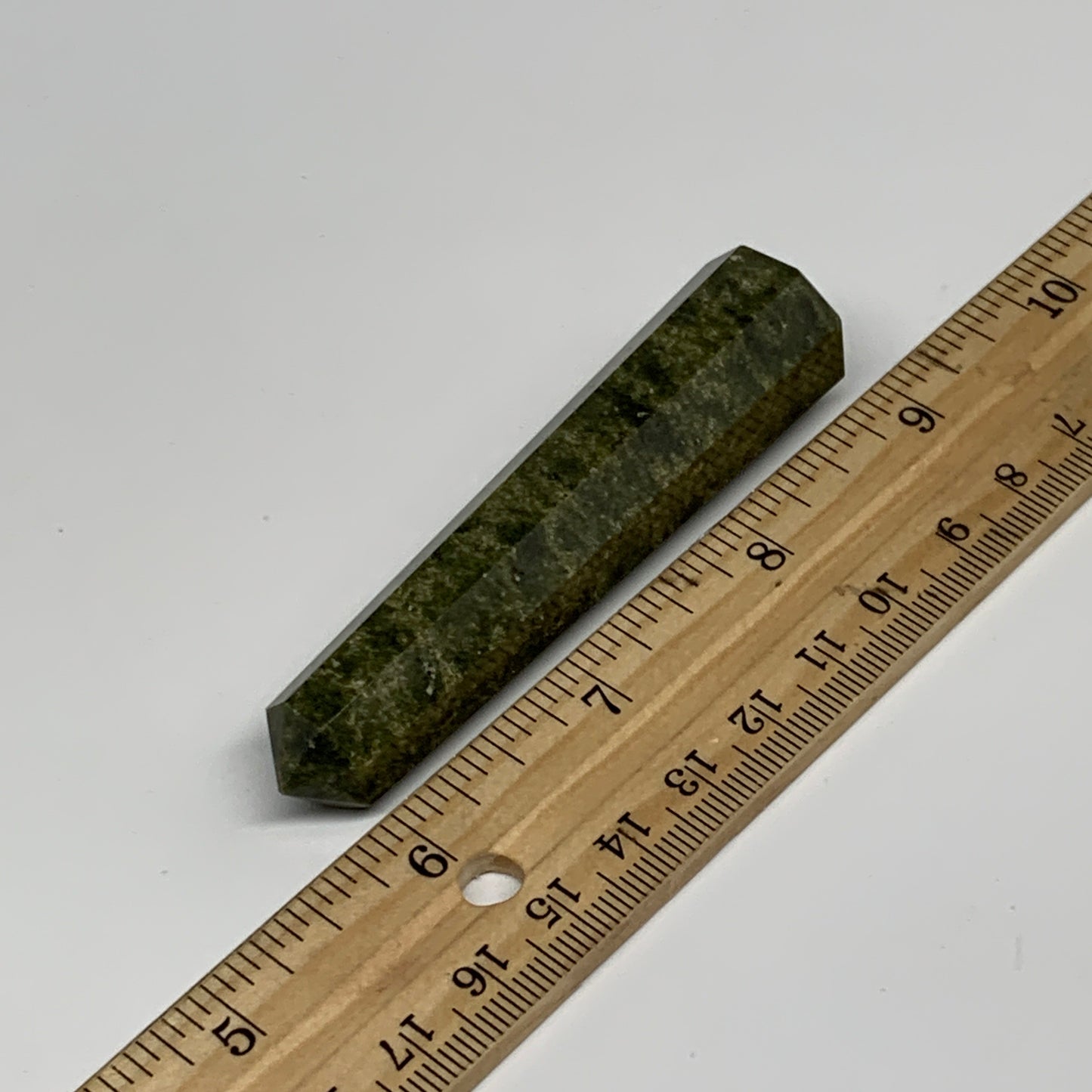 49.9g, 3.1"x0.7",  Natural Vasonite Tower Point Crystal from India, B29326