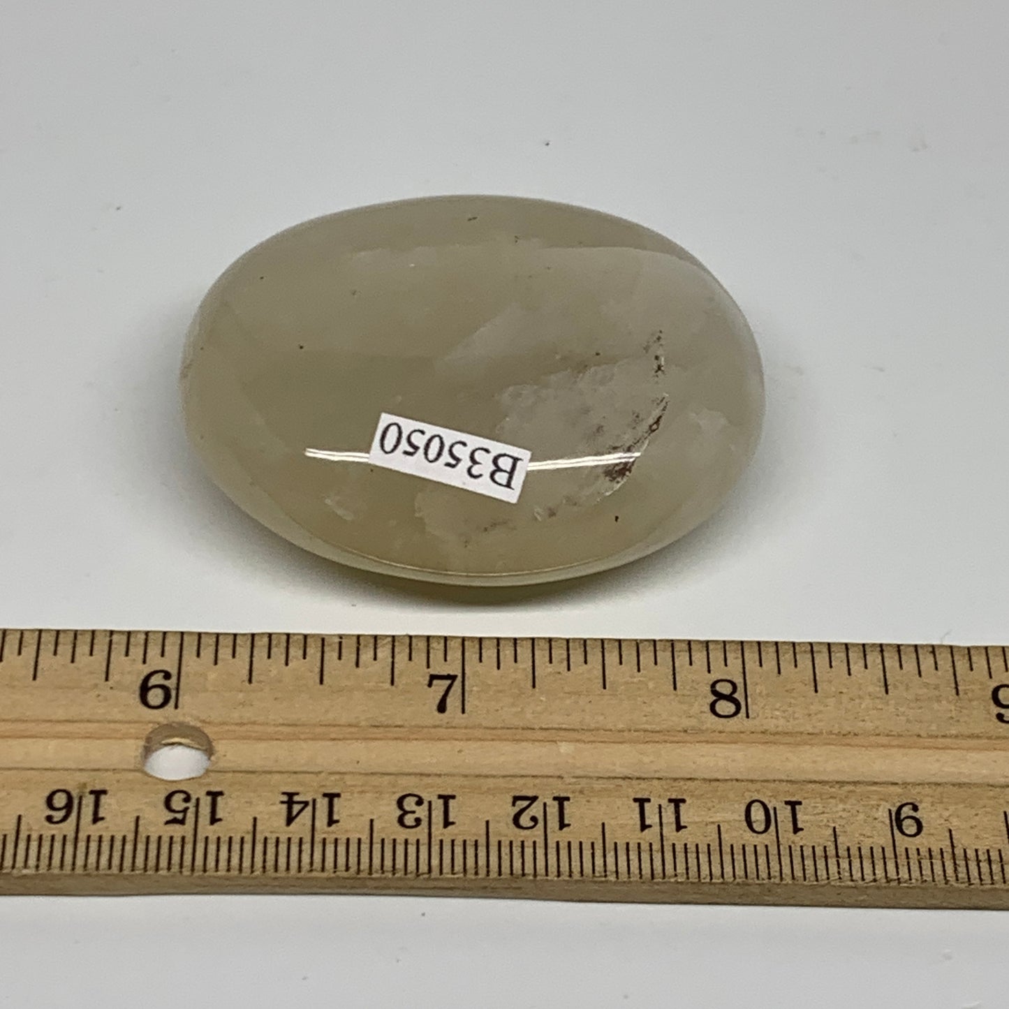 81.8g, 2.2"x1.7"x0.8", Yellow Aventurine Palm-Stone Crystal Stone, B35050