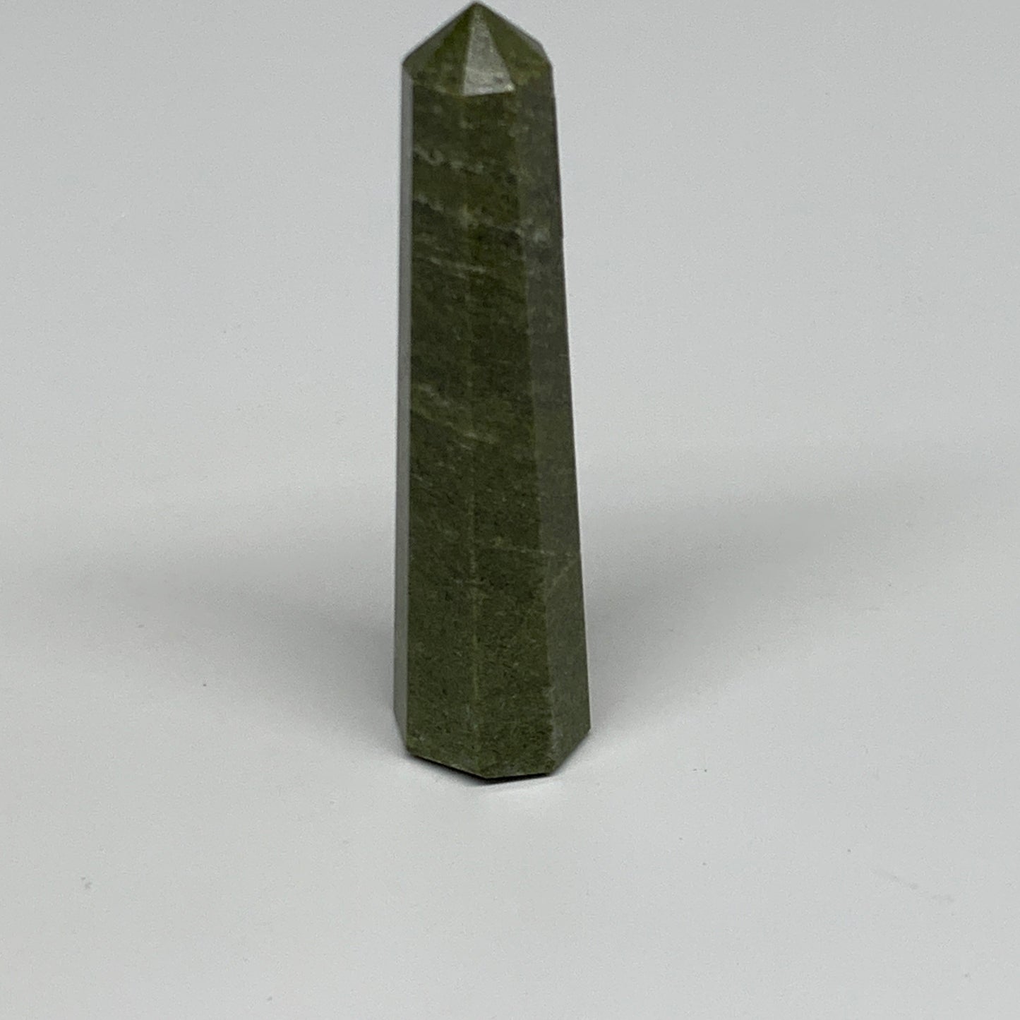 52.9g, 3.2"x0.7",  Natural Vasonite Tower Point Crystal from India, B29327