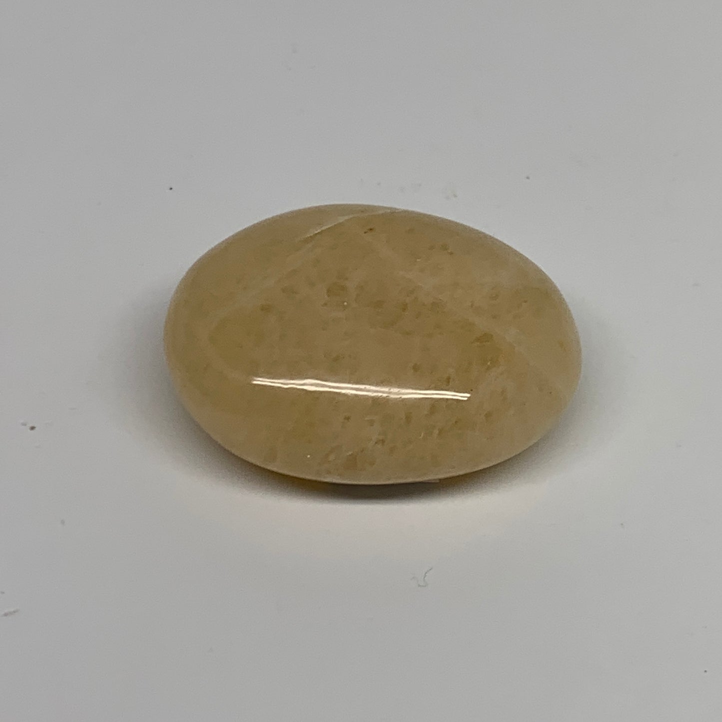76.3g, 2.1"x1.6"x0.9", Yellow Aventurine Palm-Stone Crystal Stone, B35051