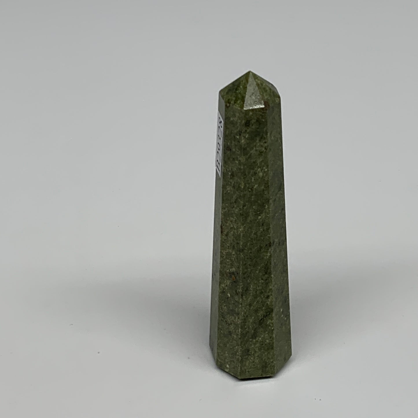 46.1g, 3"x0.7",  Natural Vasonite Tower Point Crystal from India, B29328