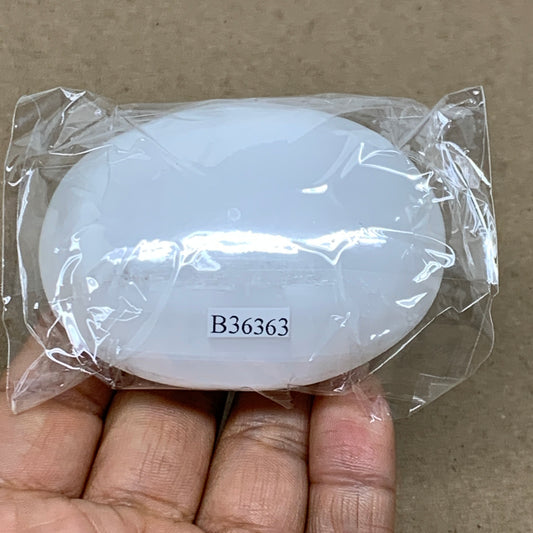 108g, 2.7"x2"x1", White Selenite Palmstone Crystal Pillow Reiki, B36363