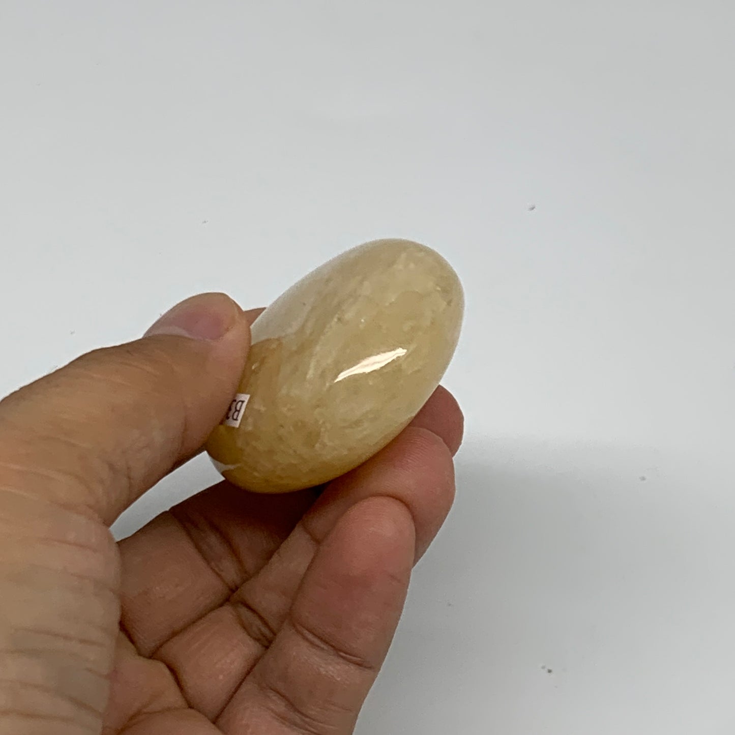 72.2g, 2.1"x1.7"x0.8", Yellow Aventurine Palm-Stone Crystal Stone, B35052