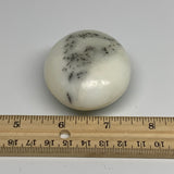 107g, 2.3"x2"x1.2", Dendrite Opal Palm-Stone Reiki Energy Crystal, B27808