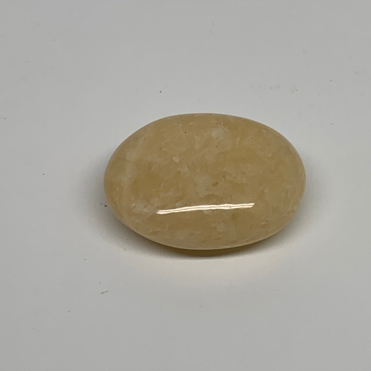 72.2g, 2.1"x1.7"x0.8", Yellow Aventurine Palm-Stone Crystal Stone, B35052