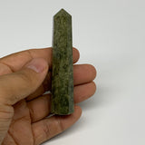 56.3g, 3.2"x0.7",  Natural Vasonite Tower Point Crystal from India, B29329