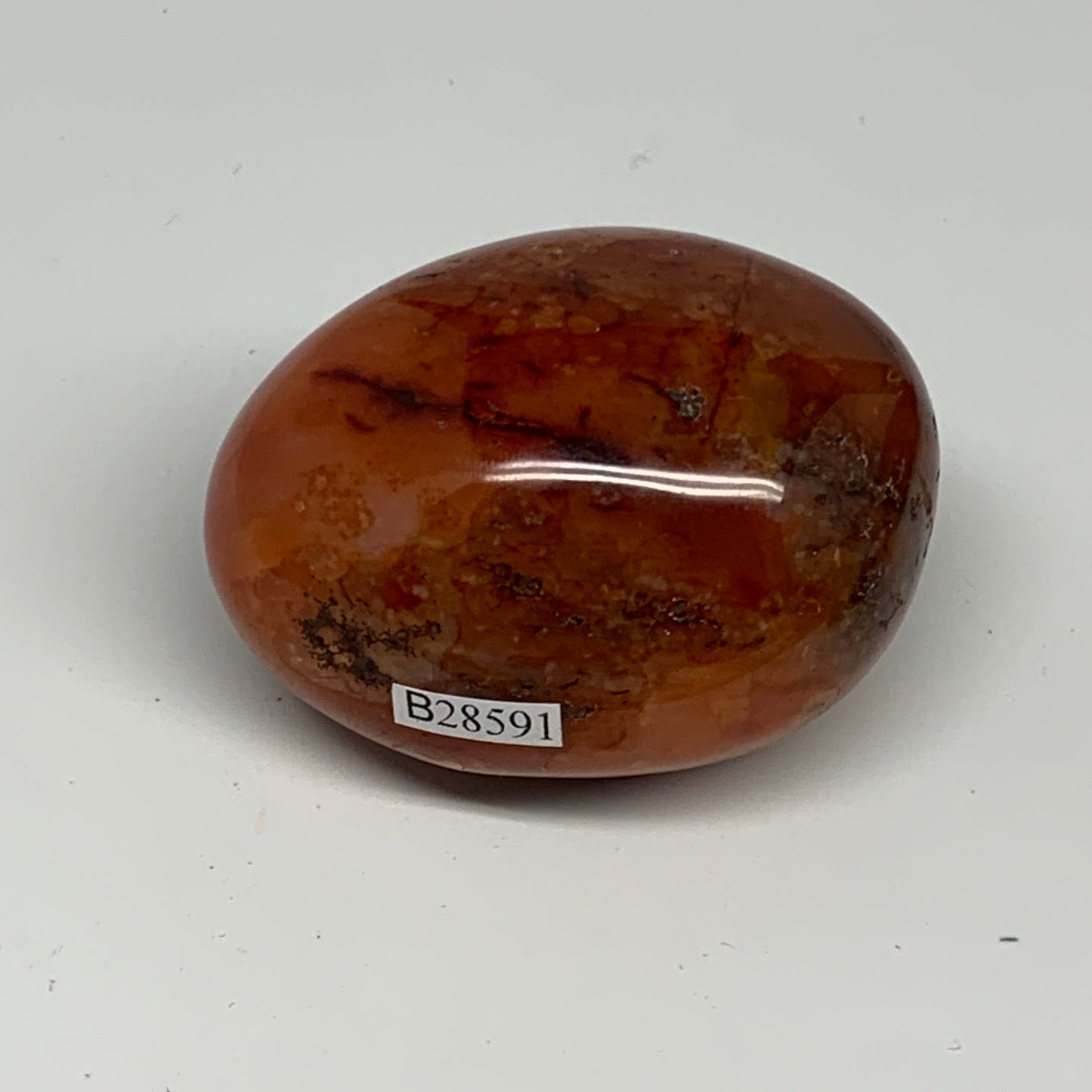 173.8g,2.5"x1.9"x1.6", Red Carnelian Palm-Stone Gem Crystal Polished, B28591