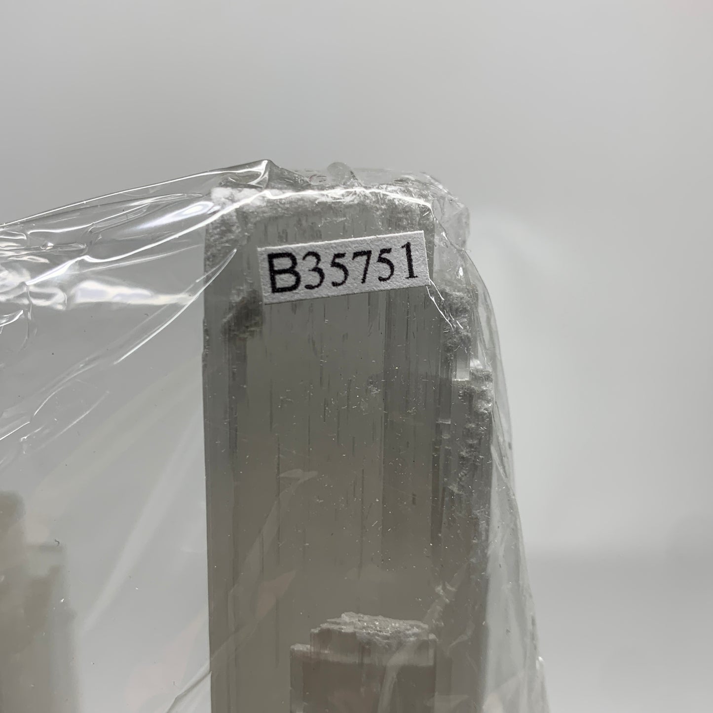 11.3 lbs, 15.3"x4.8"x3.5" Rough Selenite (Satin Spar) Lamp Tower W/Chord, B35751